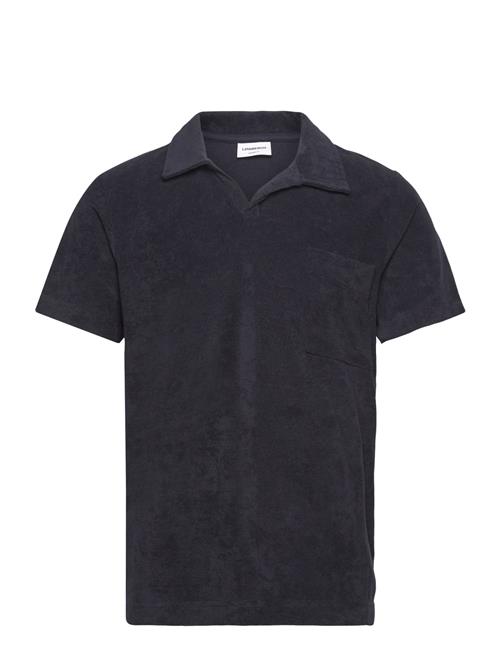 Terry Pique W Split Neck Lindbergh Navy