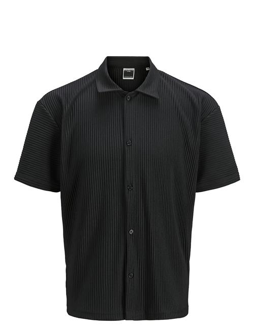 Jack & Jones Jcointerlude Plisse Shirt Ss Jack & J S Black