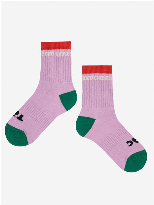 Bobo Choses Tic Tac Toe Korte Sokker Purple  Purple 35-37 EU  Lilla  35-37 EU  mand