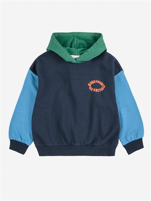 Bobo Choses Tic Tac Toe Color Block Hættetrøje Multicolor  Multicolor 10-11 Years  Blå  10-11 år  mand