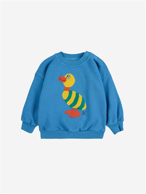 Bobo Choses Striped Duck Sweatshirt Blue  Blue 24 Months  Blå  2 år  Unisex