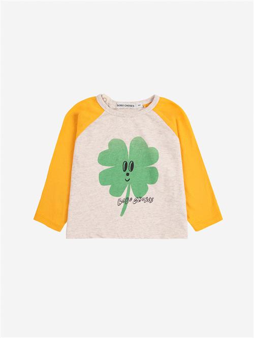 Bobo Choses Lucky Clover T-shirt White White 18 Months  Hvid  18 måneder  Unisex