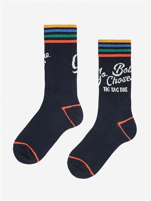Bobo Choses Go Bobo Navy Lange Sokker Midnight Blue  Midnight Blue 29-31 EU  Blå  29-31 EU  mand