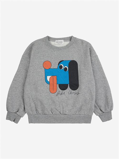 Bobo Choses Doggy Mate Sweatshirt Heather Grey  Heather Grey 2-3 Years  Grå  2-3 år  mand