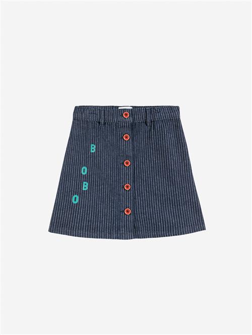 Bobo Choses Bobo Denim Nederdel Navy Blue  Navy Blue 8-9 Years  Blå  8-9 år  kvinde