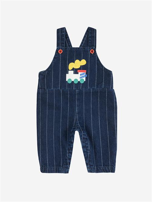 Bobo Choses Bobo Choo Choo Dungaree I Denim Midnight Blue  Midnight Blue 12 Months  Blå  12 måneder  Unisex