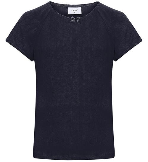 Grunt T-shirt - GRPujol - Navy m. Hulmønster