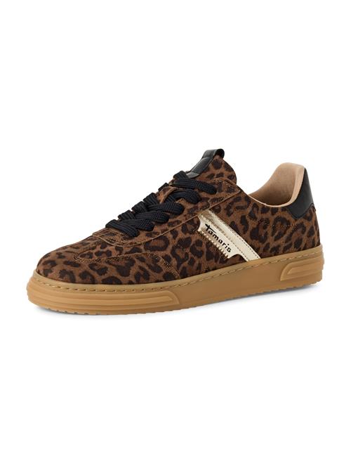 Tamaris Sneaker low  brun / guld / sort