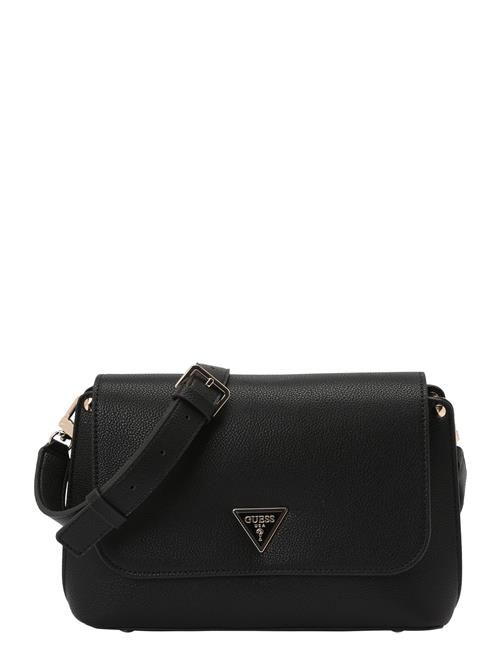 GUESS Skuldertaske 'MERIDIAN II FLAP CROSSBODY'  sort