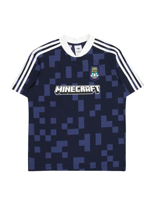 ADIDAS ORIGINALS Shirts 'adidas Originals X Minecraft Jersey'  blå / navy / hvid