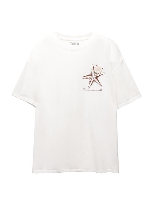 Pull&Bear Shirts  ecru / kastaniebrun / hvid