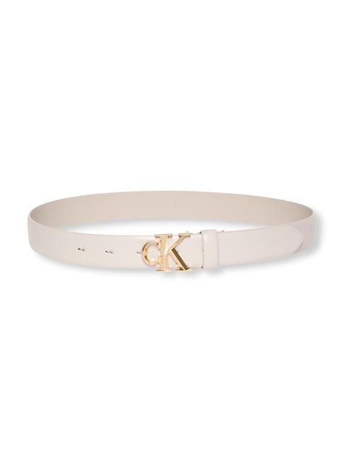 Calvin Klein Bælte  ecru / guld