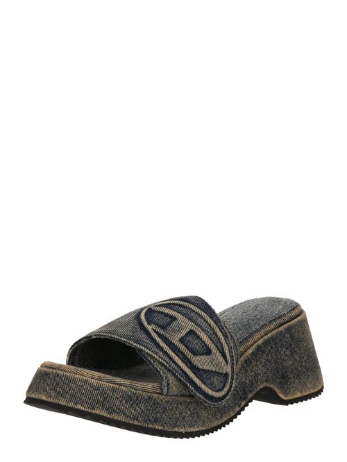 DIESEL Pantoletter 'OVAL'  blue denim