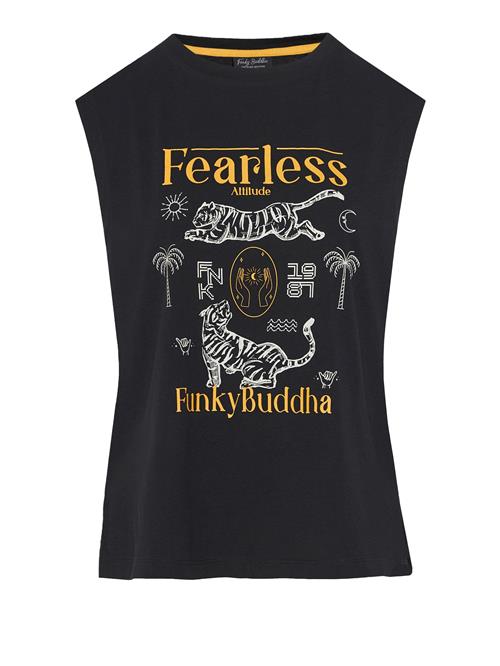 Funky Buddha Shirts  orange / sort / hvid