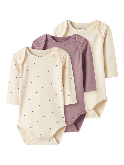 NAME IT 3 Pak Langærmet Body Summer Sand