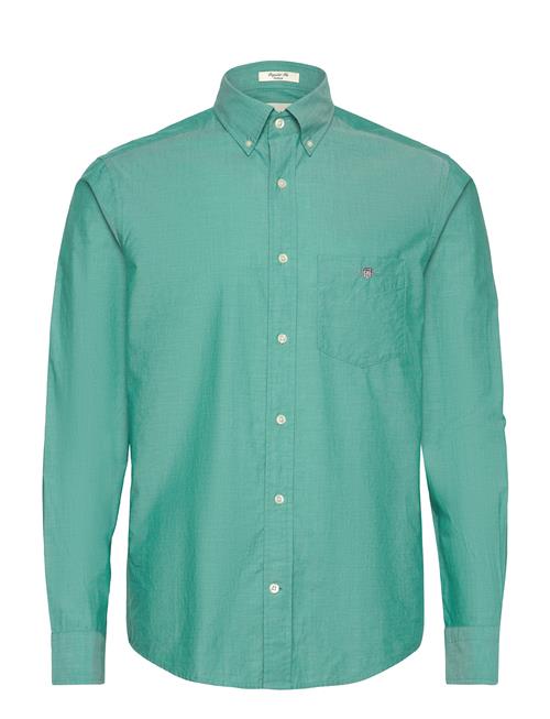 Reg Classic Poplin Shirt GANT Green