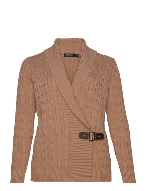 Buckled Cotton Sweater Lauren Women Brown