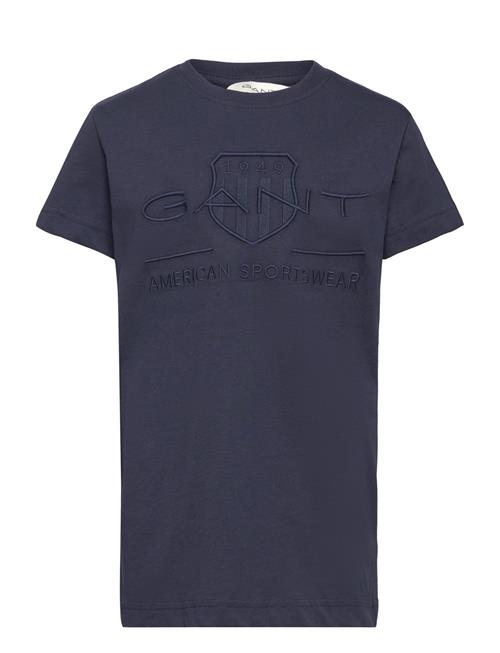 Tonal As Ss T-Shirt GANT Navy