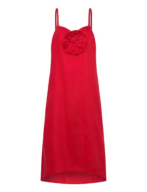 Cmnatuli-Dress Is A Dress In A Light Material Of 100 Linen With A Slim Fit, A R Copenhagen Muse Red