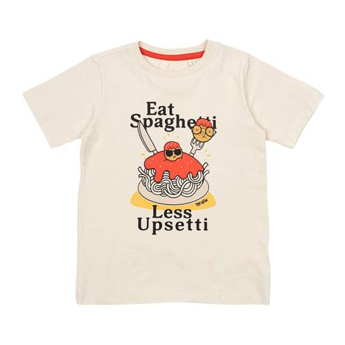 The New GOTS Nedrick Tee White Swan 9-10 Y  Creme  9-10 år  mand