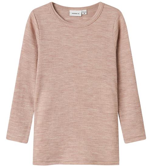 Name It Bluse - Uld - Rib - Noos - NmnWax - Shadow Gray