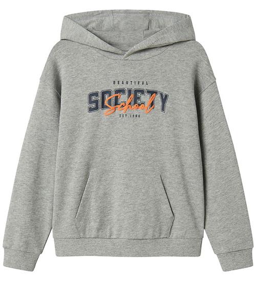 Name It Hættetrøje - NkmLucas - Grey Melange