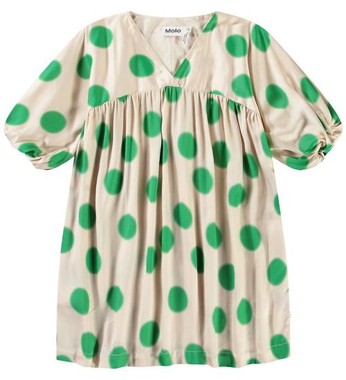 Molo Kjole - Camellia - Green Dots