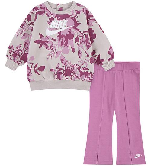 Nike Sæt - Sweatshirt/Bukser - Magic Flamingo