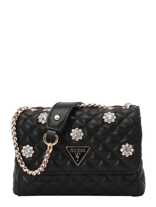 GUESS Skuldertaske 'EVERLEE MINI CNVRTBLE XBDY FLP'  sort