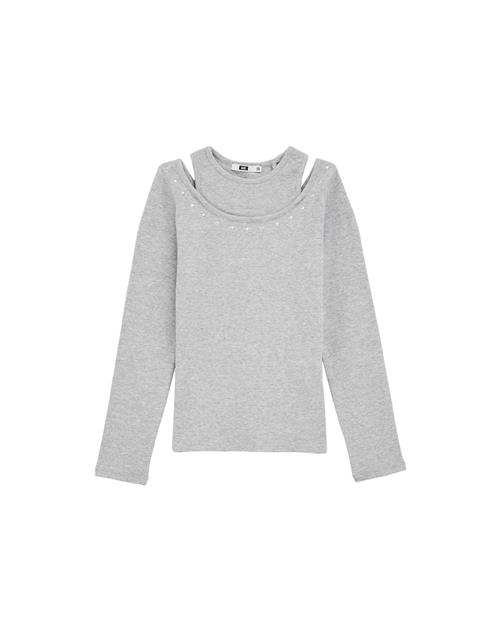 WE Fashion Bluser & t-shirts  lysegrå
