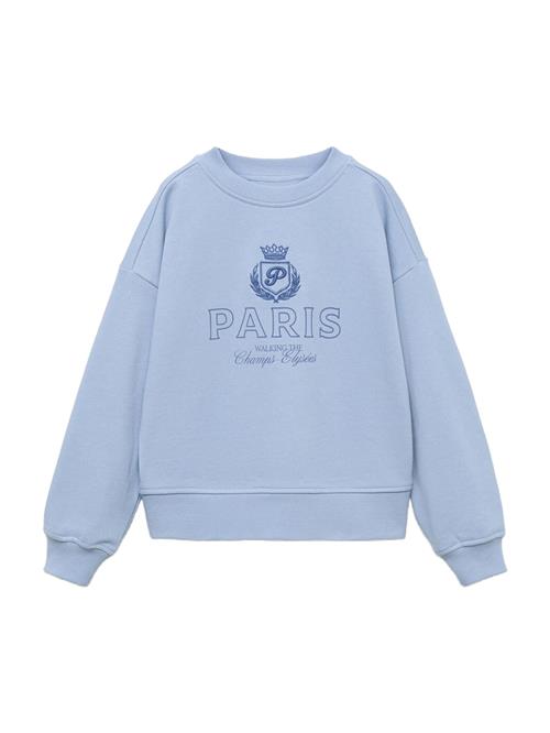 MANGO KIDS Sweatshirt 'PARIS'  lyseblå / mørkeblå