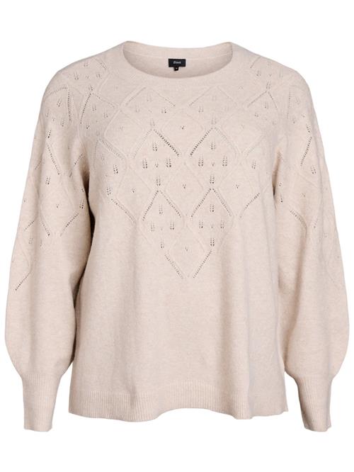 Zizzi Pullover 'Casunny'  beige