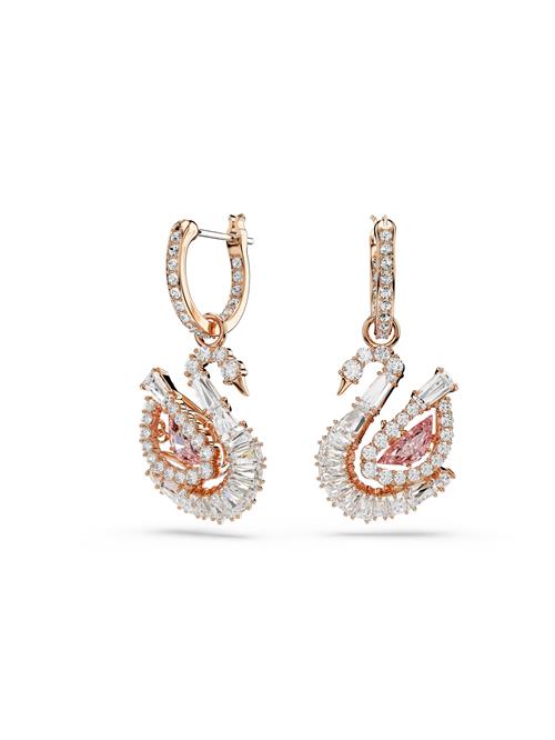 Swarovski Øreringe  rosa guld / lyserød / sølv / transparent