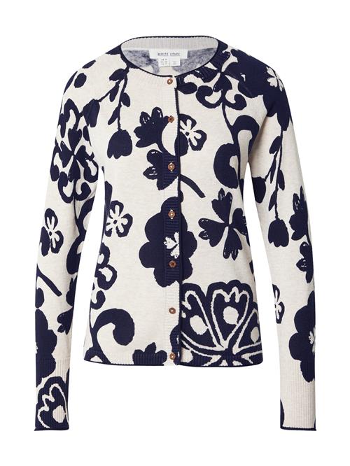 WHITE STUFF Cardigan 'LULU'  marin / hvid
