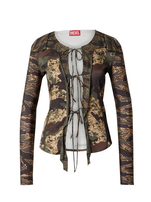 DIESEL Shirts 'T-AFRY'  brun / khaki / oliven / sort