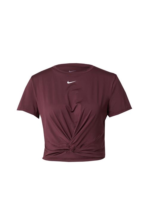NIKE Funktionsbluse 'ONE CLSC'  burgunder