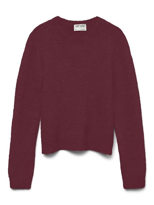 VERO MODA Pullover 'VMSilja'  vinrød