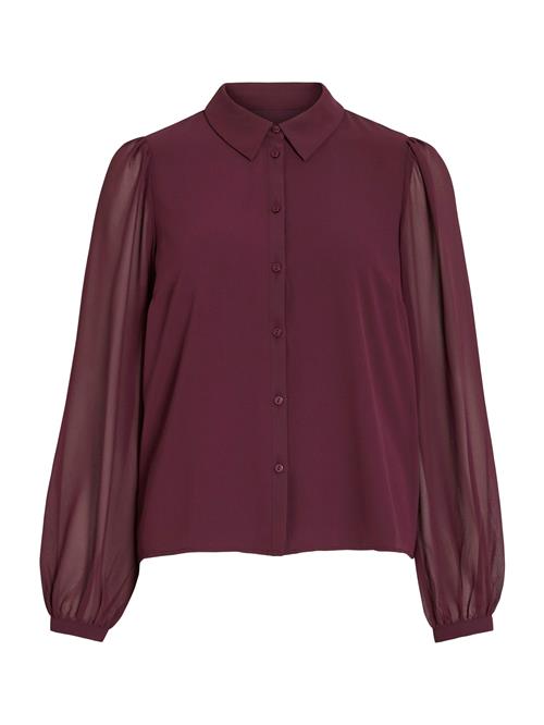 VILA Bluse 'VIMicada'  vinrød