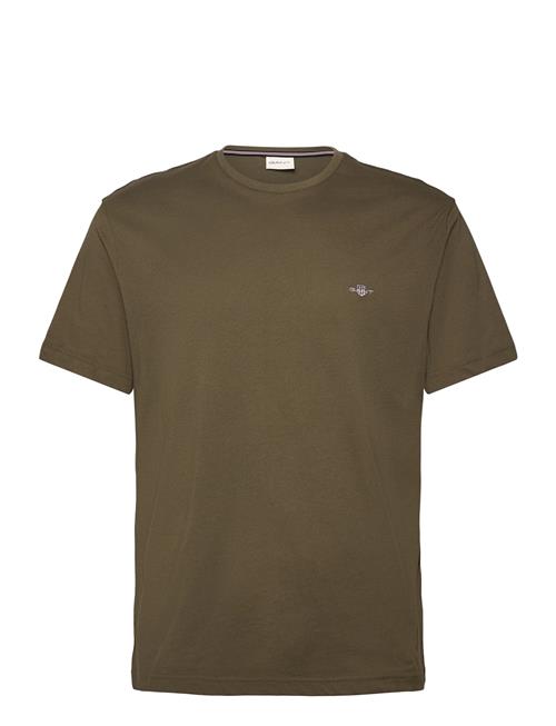 Shield Logo Ss T-Shirt GANT Khaki