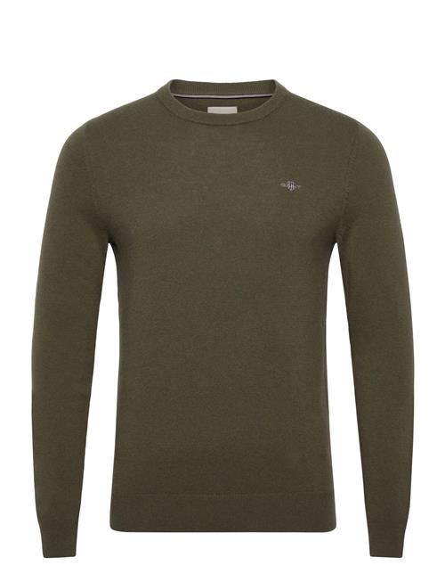 Lambswool Blend C-Neck GANT Khaki