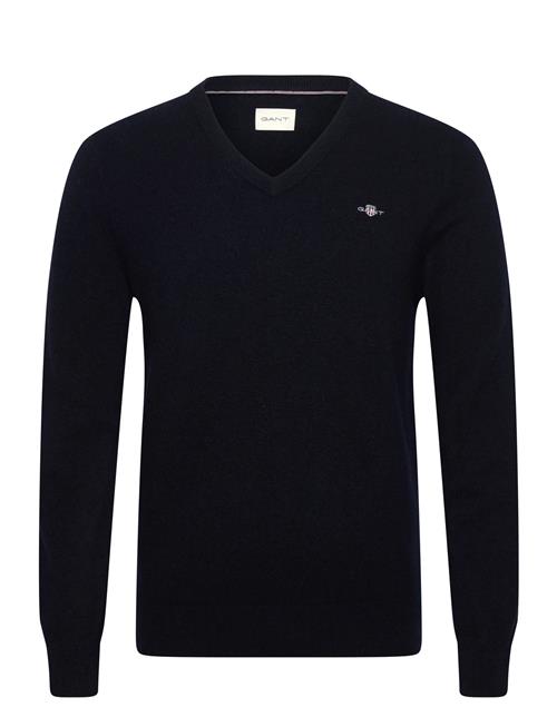 Lambswool Blend V-Neck GANT Navy
