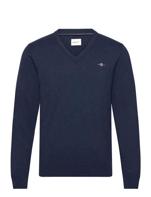 Shield Cotton V-Neck GANT Navy