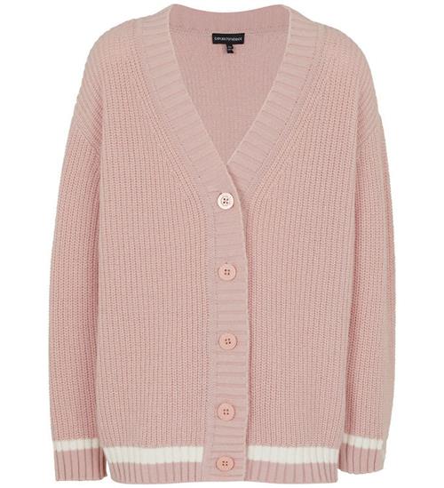Emporio Armani Cardigan - Strik - Burnished Lilac