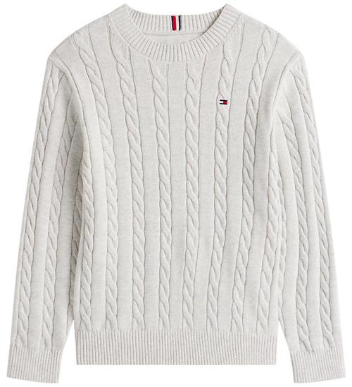 Tommy Hilfiger Bluse - Strik - Cable - Grey Heather