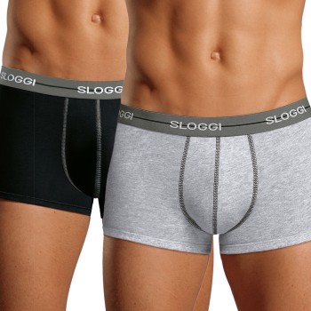 Sloggi 2P For Men Start Hip Lilla/Turkise bomuld Large Herre