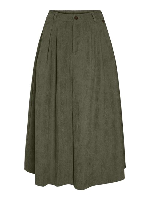 VERO MODA Nederdel 'VILJA'  grøn / oliven / mørkegrøn