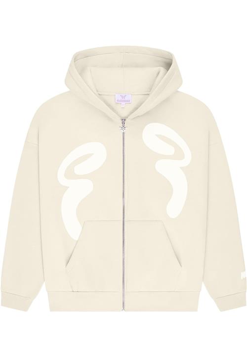 Felicious Sweatjakke  creme / hvid