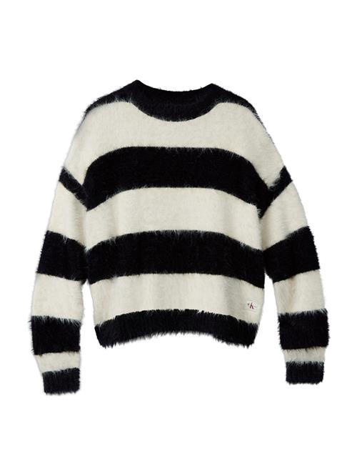 Calvin Klein Jeans Pullover  sort / uldhvid