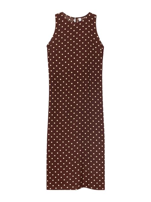 MANGO Kjole 'GREENY'  beige / brun