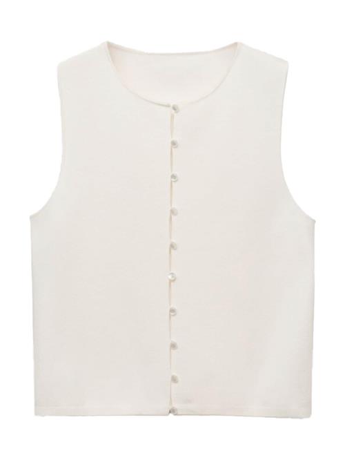 MANGO Strikvest  hvid